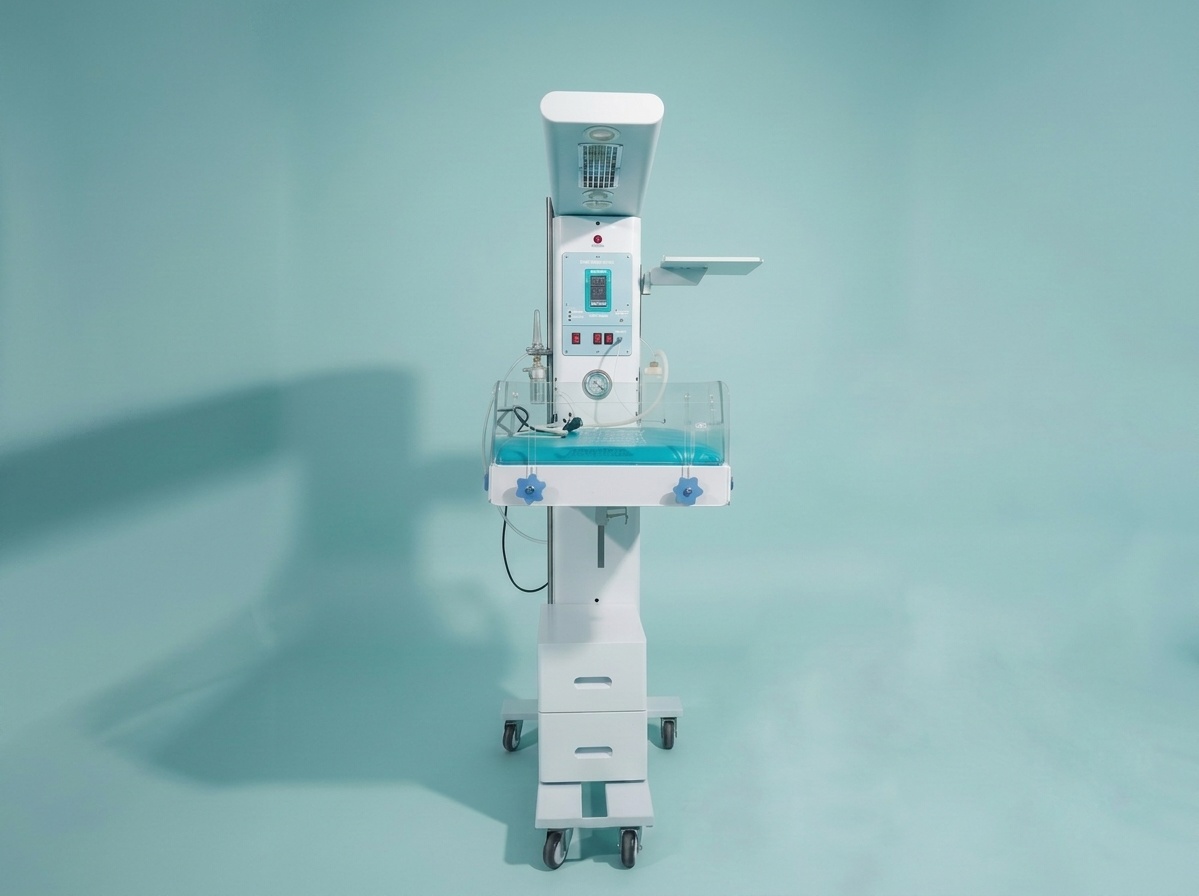 Infant Warmer with Integrated Overhead LED Phototherapy