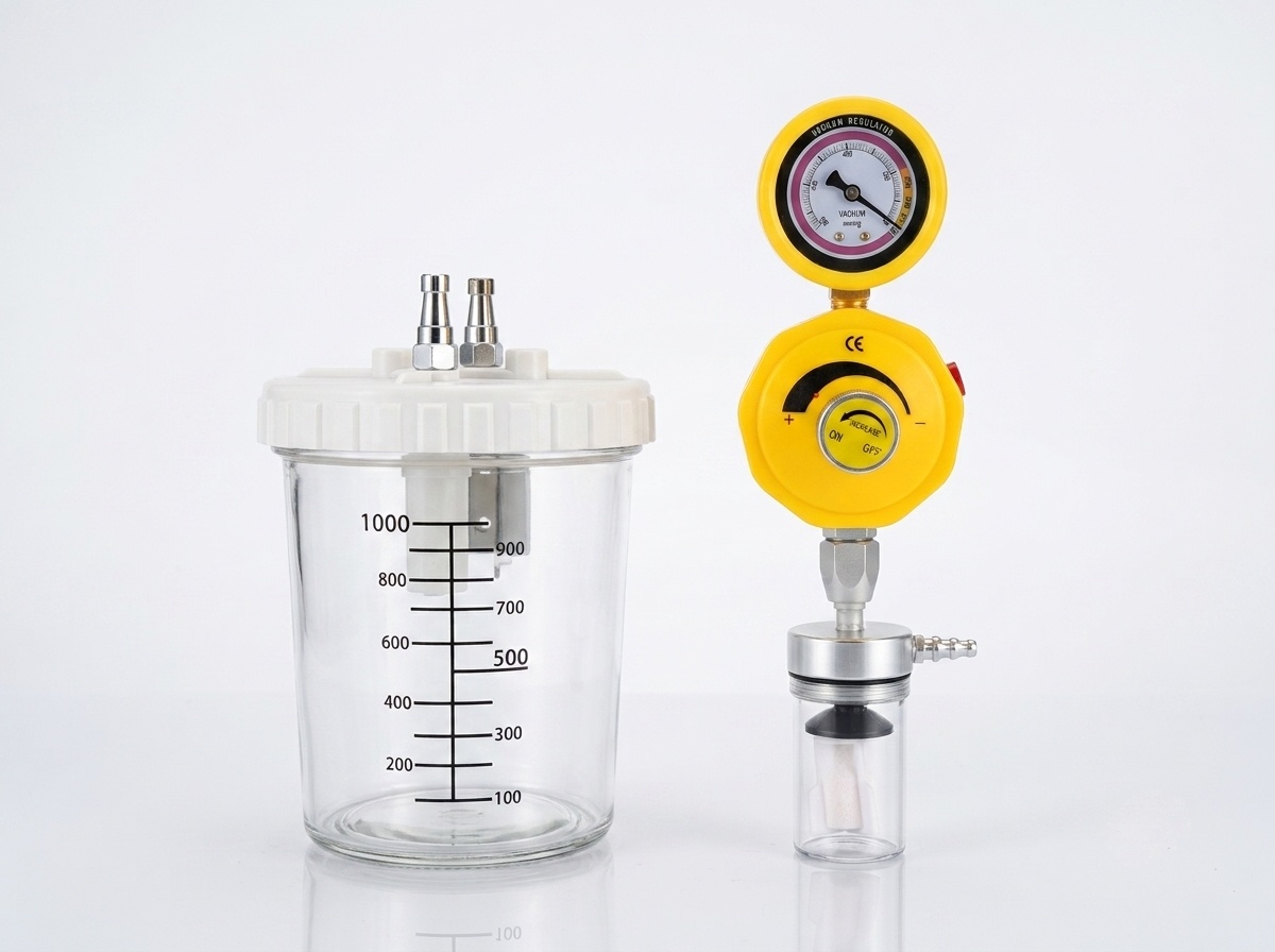 Medical Vacuum Regulator Set with Pressure Gauge