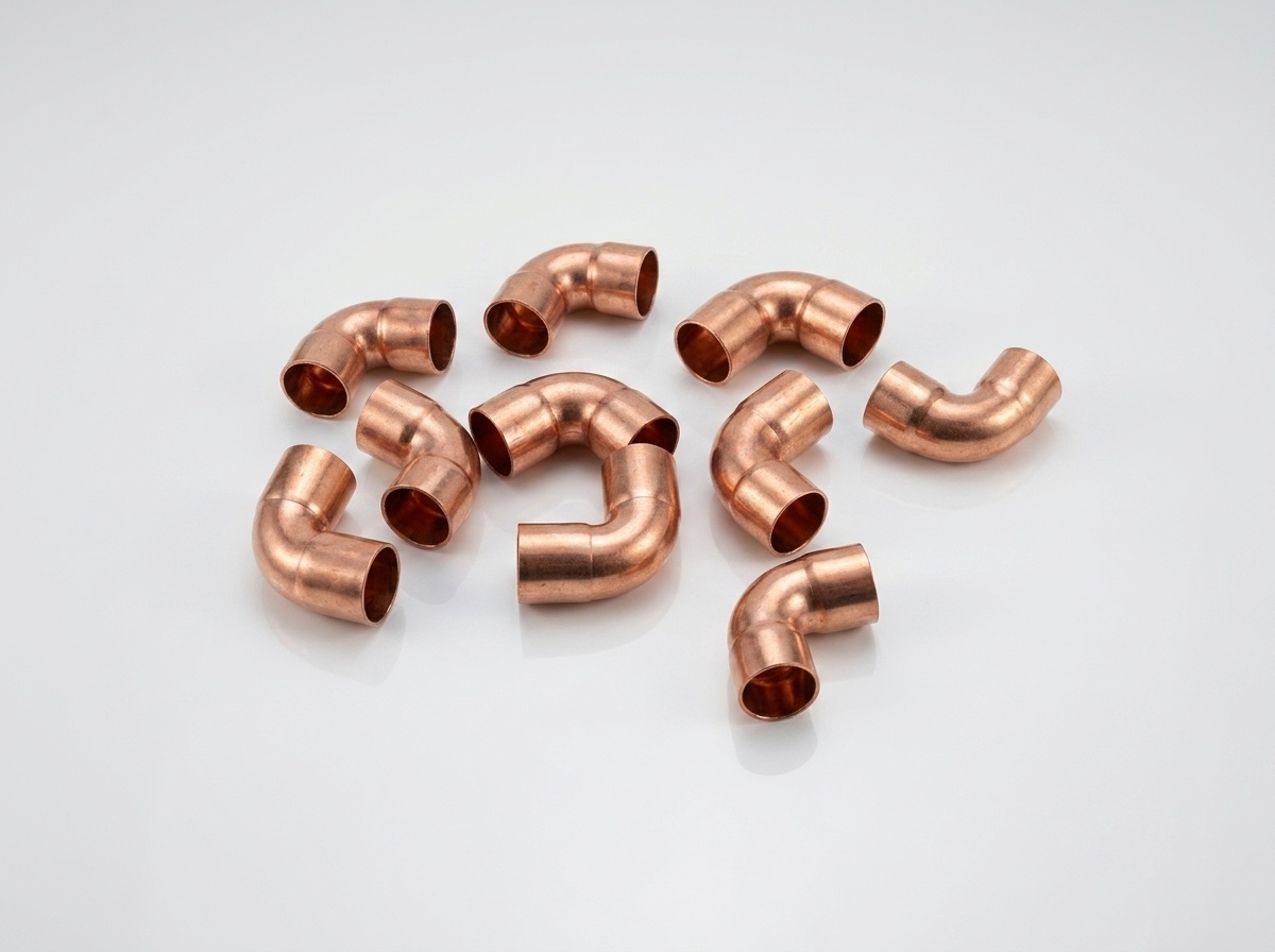 Medical Grade 90-Degree Copper Elbow