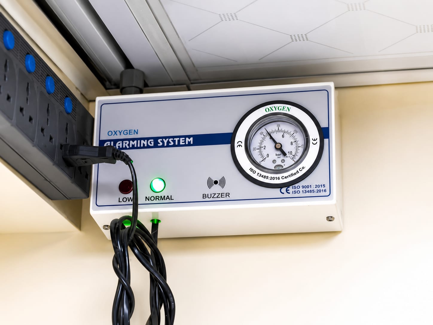 Gas Failure Alarm System Oxygen Pipeline for Air, Oxygen, N2O